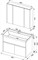 AQUANET Латина 90 Комплект мебели для ванной комнаты - фото 147222