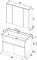 AQUANET Латина 90 Комплект мебели для ванной комнаты - фото 147228