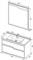 AQUANET Модена 100 Комплект мебели для ванной комнаты - фото 147463