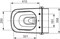 TECEone Унитаз подвесной 540х358х350 мм, коплект крепежей , цвет белый - фото 149702