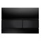 TECE Square Панель смыва с двумя клавишами стеклянная , цвет черный - фото 150430