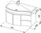 AQUANET Сопрано 95 L Тумба для ванной комнаты с раковиной (2 дверцы 2 ящика) - фото 155858