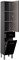 AQUANET Шкаф-пенал для ванной Верона 35 с бельевой корзиной, напольный - фото 160436