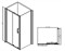 Душевой уголок ABBER Schwarzer Diamant, двери раздвижные, стекло 6 мм - фото 160655