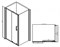 Душевой уголок ABBER Schwarzer Diamant, двери раздвижные, стекло 6 мм - фото 160662
