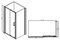 Душевой уголок ABBER Schwarzer Diamant, двери раздвижные, стекло 6 мм - фото 160672