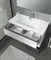 SANVIT КОНТУР Тумба подвесная для ванной комнаты с раковиной, 1 выдвижной ящик, 1 открытая ниша - фото 162260