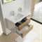 SANVIT Мэри-4  Тумба напольная для ванной комнаты с раковиной с левым или правым смещением, 2 выдвижных ящика и 2 открытых ниши - фото 163400