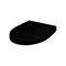 Крышка-сиденье для унитаза Roca Victoria Nord Soft Close Black Edition ZRU9302627 петли хром - фото 164201