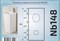 GID Раковина Nb148 81117 накладная белая 42x41x86 GID-81117 - фото 168167