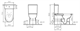 VITRA Унитаз Conforma для людей с ограниченными возможностями, 75 см 5816B003-0087 - фото 170125