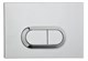 VITRA Комплект: безободковый унитаз Integra Round L-box с толстой дюропластовой крышкой микролифт, кнопка матовый хром - фото 170185