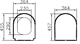 VitrA Универсальное тонкое сиденье MODEL 2 - круглое  (DUROPLAST, SOFT-CLOSING, DETACHABLE METAL HINGE, TOP FIXING) PROMO - ACTION - фото 170370
