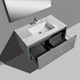 BLACK&WHITE Мебель U909.1000 основной шкаф, Hopper металлический ящик, кварцевая / раковина (994x582x450) - фото 171785