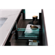 BLACK&WHITE Мебель U909.1500 основной шкаф, Hopper металлический ящик, кварцевая / раковина (1494x582x450) - фото 171795