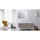 BLACK&WHITE Мебель U909.1500 основной шкаф, Hopper металлический ящик, кварцевая / раковина (1494x582x450) - фото 171796