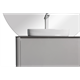 BLACK&WHITE Мебель U915.1400L основной шкаф, Blum металлический ящик, керамогранит / раковина (1400x545x400) - фото 171812