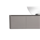 BLACK&WHITE Мебель U915.1400R основной шкаф, Blum металлический ящик, керамогранит / раковина (1400x545x400) - фото 171819