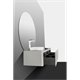 BLACK&WHITE Мебель U915.1600L основной шкаф, Blum металлический ящик, керамогранит / раковина (1594x545x400) - фото 171830