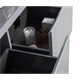 BLACK&WHITE Мебель U915.1600R основной шкаф, Blum металлический ящик, керамогранит / раковина (1594x545x400) - фото 171844