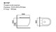BLACK&WHITE Подвесной унитаз W-727 Rimless / UF seat cover / Fixing screw (500x365x350) - фото 171952