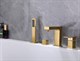 Смеситель ABBER Daheim AF8213G на борт ванны, золото матовое - фото 172405