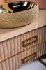 ARMADIART Тумба MONACO 100см  h74см  капучино глянец  +  золото   под раковину чашу - фото 173631