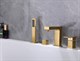 Смеситель ABBER Daheim AF8213G на борт ванны, золото матовое - фото 175085