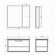 COMFORTY Зеркало-шкаф "Бонн-75" дуб дымчатый COMFORTY 00-00001950 - фото 175186