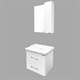 COMFORTY Зеркало-шкаф "Неаполь-65" белый глянец - фото 176088