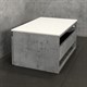 COMFORTY Тумба подвесная "Осло-60" бетон светлый с белой столешницей - фото 176303