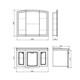 COMFORTY Зеркало-шкаф "Палини-100" белый глянец - фото 176375