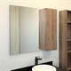 COMFORTY Зеркало-шкаф Порто-90 дуб темно-коричневый - фото 176453