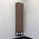COMFORTY Шкаф-колонна "Порто-35" дуб темно-коричневый - фото 176505