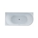 VINCEA Ванна акриловая VBT-402-1700L, 1700*800*580, цвет белый, левая, слив-перелив в комплекте, хром VBT-402-1700L