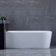 VINCEA Ванна акриловая VBT-402-1500L, 1500*750*580, цвет белый, левая, слив-перелив в комплекте, хром VBT-402-1500L