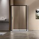 VINCEA Душевой уголок Garda VSR-1G9014CLB, 1400*900, черный, стекло прозрачное VINCEA VSR-1G9014CLB