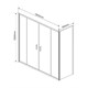 VINCEA Душевой уголок Garda VSR-1G29018CL, 1800*900, хром, стекло прозрачное VINCEA VSR-1G29018CL