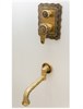 Bronze de Luxe Windsor Комплект для душа встраиваемый с изливом лейка "Двойной цветок" с потолка (10137/1 DF) - фото 191996