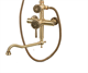 Bronze de Luxe Windsor  Комплект для ванной и душа двухручковый длинный  (25см) излив, лейка "Двойной цветок" (10120DDF) - фото 192042