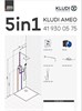 KLUDI AMEO 419300575 Душевой комплект с термостатическим смесителем для душа 5в1, хром - фото 195170