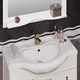 Комплект мебели для ванной OPADIRIS Тумба с раковиной Тибет 85 + зеркало, Цвет 1013, с художественным стеклом - фото 195255