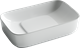 CERAMICA NOVA Умывальник чаша накладная прямоугольная с керамической накладкой на сливное отверстие Element 600*375*145мм - фото 196186