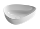 CERAMICA NOVA Умывальник чаша накладная ассиметричной формы Element 455*320*155мм - фото 196232