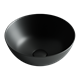 CERAMICA NOVA Умывальник чаша накладная круглая (цвет Чёрный Матовый) Element 358*358*155мм - фото 196262