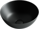 CERAMICA NOVA Умывальник чаша накладная круглая (цвет Чёрный Матовый) Element 358*358*155мм - фото 196263