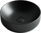 CERAMICA NOVA Умывальник чаша накладная круглая (цвет Чёрный Матовый) Element 355*355*125мм - фото 196289