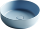 CERAMICA NOVA Умывальник чаша накладная круглая (цвет Голубой Матовый) Element 390*390*120мм - фото 196505