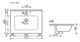 CERAMICA NOVA Element Умывальник накладной прямоугольный Element 610*465*180мм, цвет белый - фото 196581