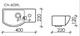 CERAMICA NOVA Умывальник подвесной прямоугольный  с крепежом (чаша слева, отверстие под смеситель справа) Element 400*220*120мм - фото 196680